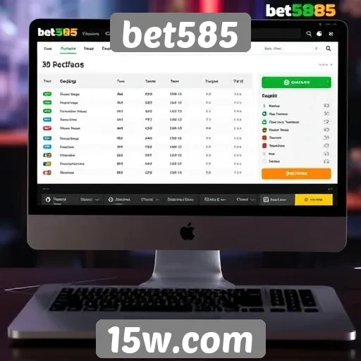 Avaliação da interface do usuário do site bet585
